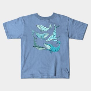 Blue Whales Kids T-Shirt